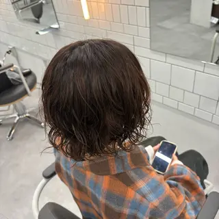 ショート パーマ 🌀残り1人/ボブ/ ロングパーマ🌀のヘアスタイル