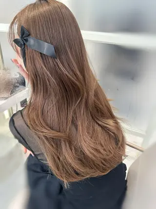 ロング oto🎀×美髪× シースルー前髪🤍のヘアスタイル