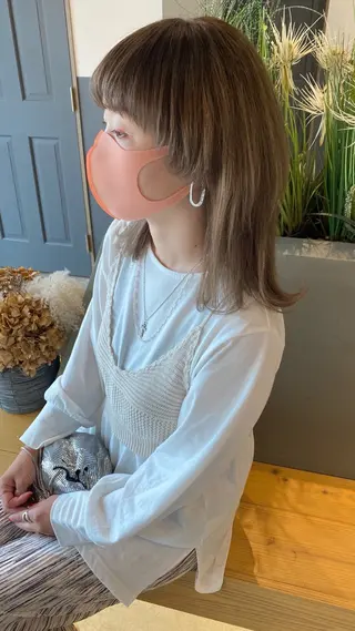 ミディアム カラー 🩷🍭中津・梅田 エリア🍬💜のヘアスタイル