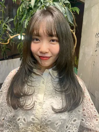 ロング カラー ROBBY所属・松井美樹/似合わせ ガーリー・韓国のヘアスタイル