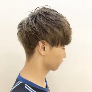 ショート カラー メンズ 嶋佐 昌大 シマサマオのヘアスタイル