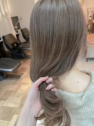 ロング カラー unico.所属・韓国ヘア/暖色カラー 新美多英のヘアスタイル