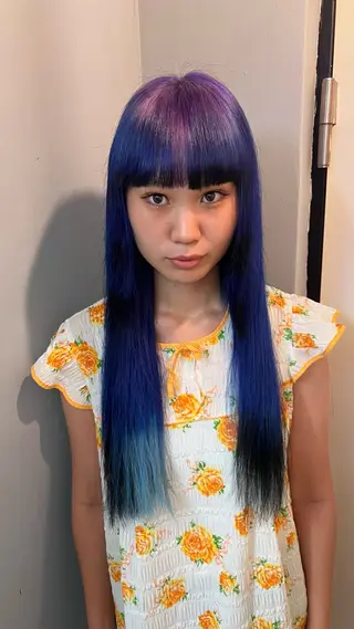 ロング カラー 個性的カラー ☆≡ねねのヘアスタイル