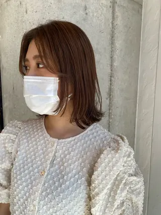 ミディアム 柔らかベージュ🩰/ 新潟駅/くるみのヘアスタイル