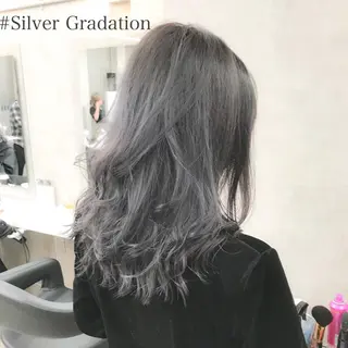 セミロング カラー ヘアアレンジ TONE所属・透明感カラー/ 韓国ヘア/縮毛矯正のヘアスタイル