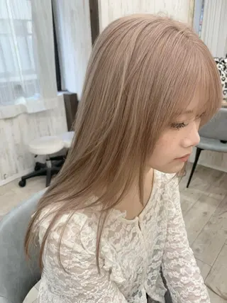 ロング カラー 越冨 晃平のヘアスタイル