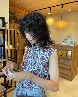 セミロング パーマ パーマ指名No1 /namiのヘアスタイル