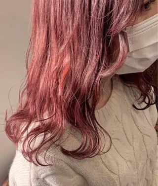 ミディアム 暖色/まろベージュ/ シカタユウカのヘアスタイル