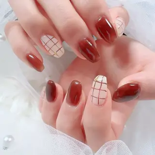 ネイル マジョリカ ブルーのネイルデザイン