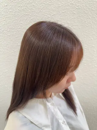 ロング 吉田 和/縮毛矯正/ ダブルカラーのヘアスタイル