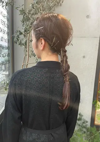 ロング ヘアアレンジ 高橋 りかのヘアスタイル