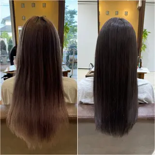 ロング 福川 優月のヘアスタイル