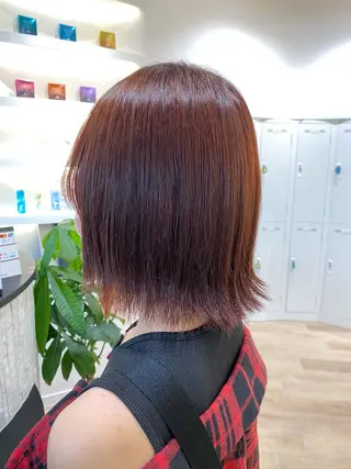 ミディアム 垢抜け/レイヤー/ ハイトーン/アスナのヘアスタイル