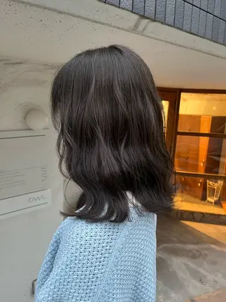 セミロング カラー FUJINO RYOのヘアスタイル