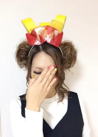 ミディアム ヘアアレンジ KANA カナのマツエク・マツパデザイン