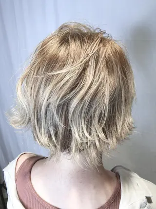 ミディアム カラー 田中 アキオのヘアスタイル
