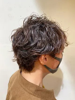 パーマ メンズ miyu カットモデル募集中のヘアスタイル