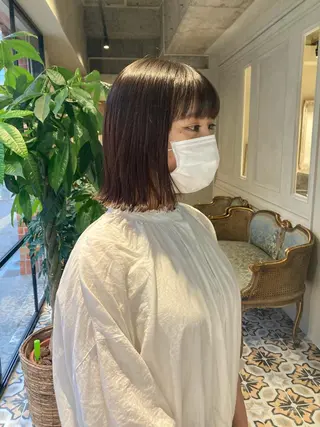 ミディアム 原 菜帆のヘアスタイル