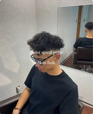 ショート パーマ メンズ Fun +所属・👑カラーリスト👑 /石塚恒太郎のヘアスタイル