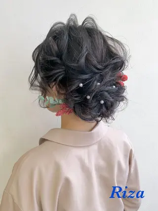 ヘアアレンジ HAIR MAKE Riza所属・谷口 弥生のヘアスタイル