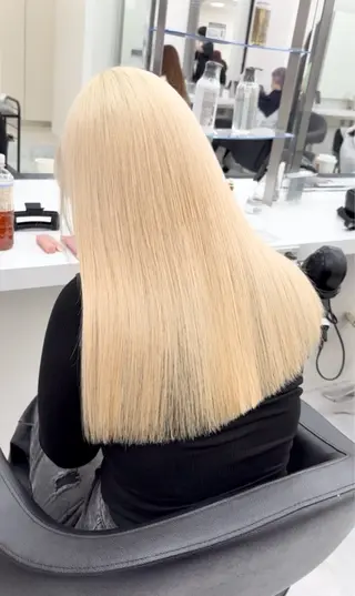 ロング カラー 海外girl/ハイト ーン/riko🫧のヘアスタイル