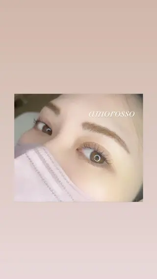 ロング カラー パーマ ヘアアレンジ メンズ ネイル マツエク・マツパ アイブロウ アモロッソ所属・アモロッソ 🐻Miiのマツエク・マツパデザイン