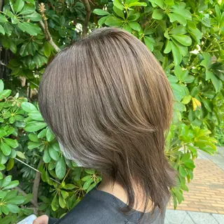 ショート カラー 髪質改善/縮毛矯正 /美髪カラー/こてのヘアスタイル