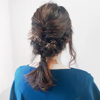 カラー ヘアアレンジ ブリーチなしで透明感 艶カラー【Ryo】のヘアスタイル