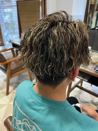 メンズ 鬼松沙弥 ❤︎メンズパーマのヘアスタイル