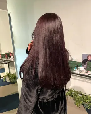 ロング カラー 向坂 亜美のヘアスタイル