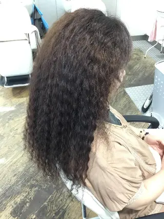 ロング パーマ WOOP hair所属・WOOP /岡村 智晴のヘアスタイル
