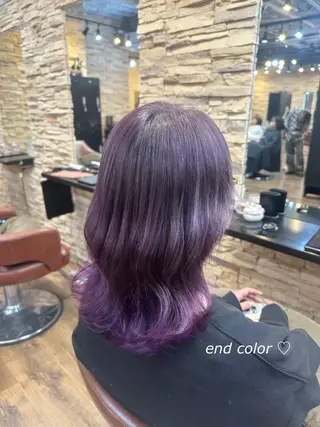 セミロング カラー SENA♡ 期間限定モデル募集のヘアスタイル