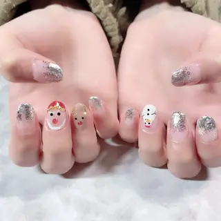 ネイル マジョリカ ブルーのネイルデザイン