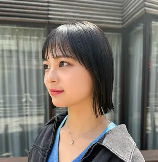 ミディアム カラー mee.表参道所属・ボブ/ショート /パーマ/shinのヘアスタイル