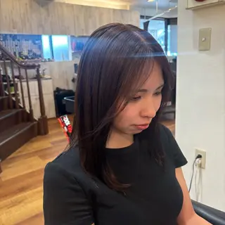 セミロング MOLLASALON 浅香山店所属・MOLLA 辻のヘアスタイル