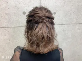 ミディアム Mululu所属・京都最安価エクステ muuka🦋のヘアスタイル