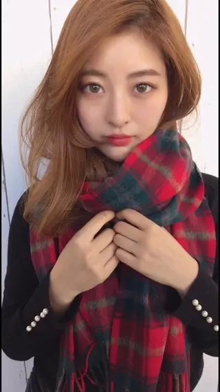 セミロング カラー パーマ やまだ あさみの眉毛・アイブロウイメージ