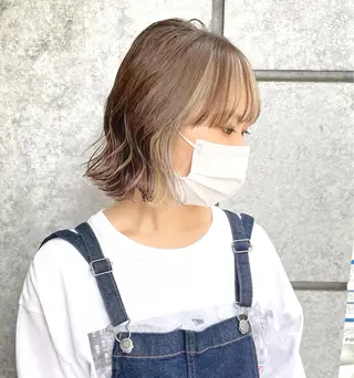 ショート カラー ヘアアレンジ MiU所属・韓国×髪質改善×美髪 縮毛矯正×レイヤーのヘアスタイル