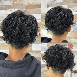 ショート パーマ メンズ 居心地の良さ◎ 明るいお店です◎のヘアスタイル