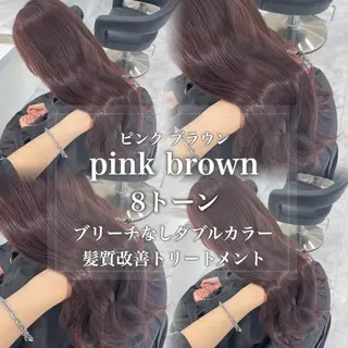 カラー 🎀艶髪ブラウンof ficialhimiのヘアスタイル