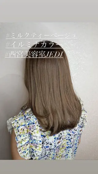 ミディアム カラー 🔔支持率NO.1 🔔廣岡慶太のヘアスタイル