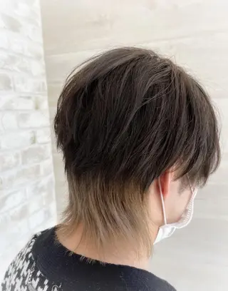 ショート カラー パーマ メンズ 🫧美髪矯正/ 髪質改善/藤平健太のヘアスタイル