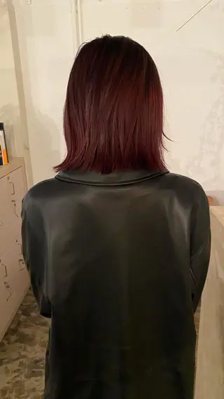 ミディアム カラー 原 瑞希のヘアスタイル