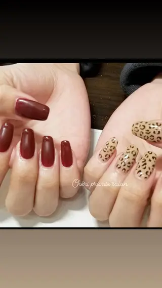 カラー ネイル Chérinail 爪のお手入れのネイルデザイン