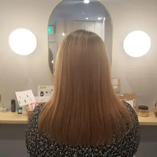 セミロング kimoto akaneのヘアスタイル