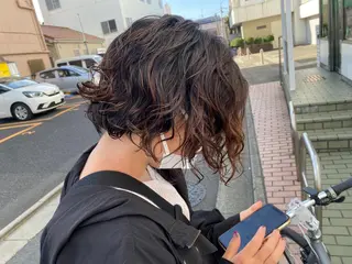 ショート パーマ uchiyama kenのヘアスタイル