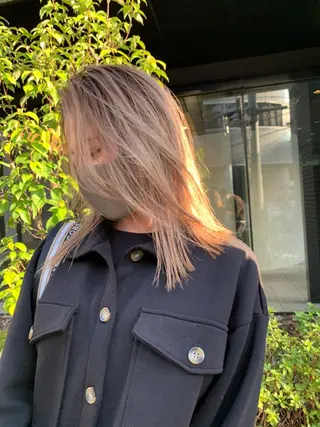 セミロング カラー DUMBO所属・【完全マンツー 恵比寿】佐藤 翔のヘアスタイル