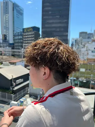 カラー パーマ メンズ 33〖SASA〗大阪店所属・西野 翔太のヘアスタイル