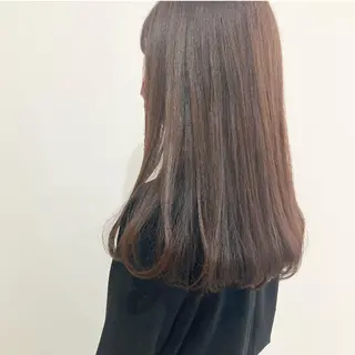 セミロング カラー アイブロウ お洒落パーマ/ 艶カラー/michiのヘアスタイル