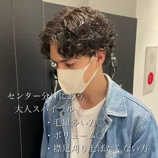 パーマ メンズ 横浜メンズパーマ🔥 大野賢人のヘアスタイル